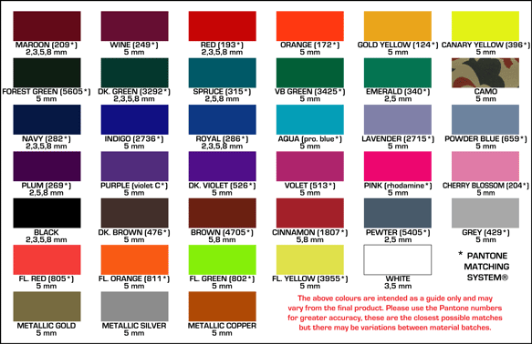 Jerome Soliz A Pantone Color Chart